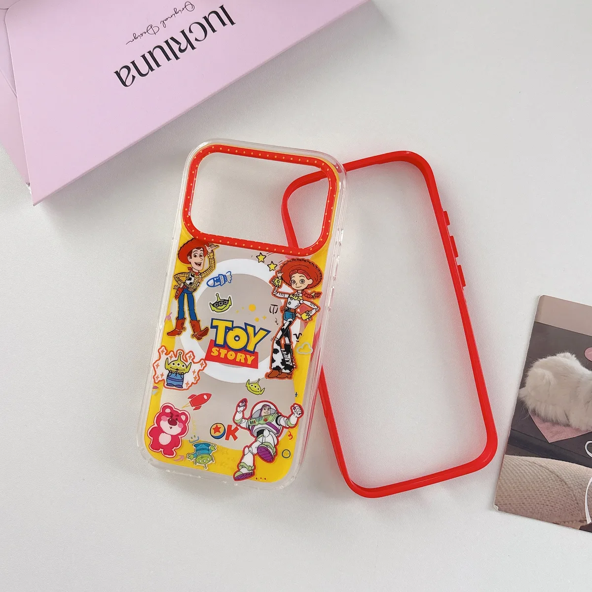 Toy Story Water Slide Game Phone Case with Beaded Strap for iPhone 17 16 15 14 13 Pro Max — MagSafe